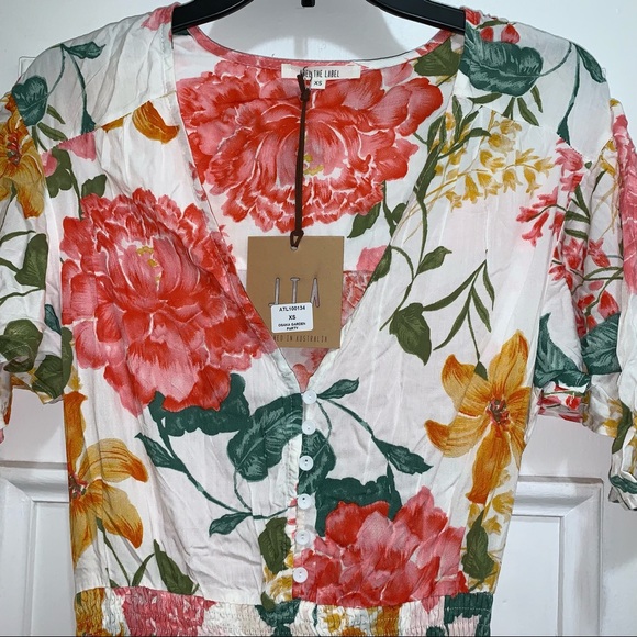 DONATED - NWT Abel the Label Osaka Garden Party Dress, XS, Multicolor Floral - Picture 3 of 4